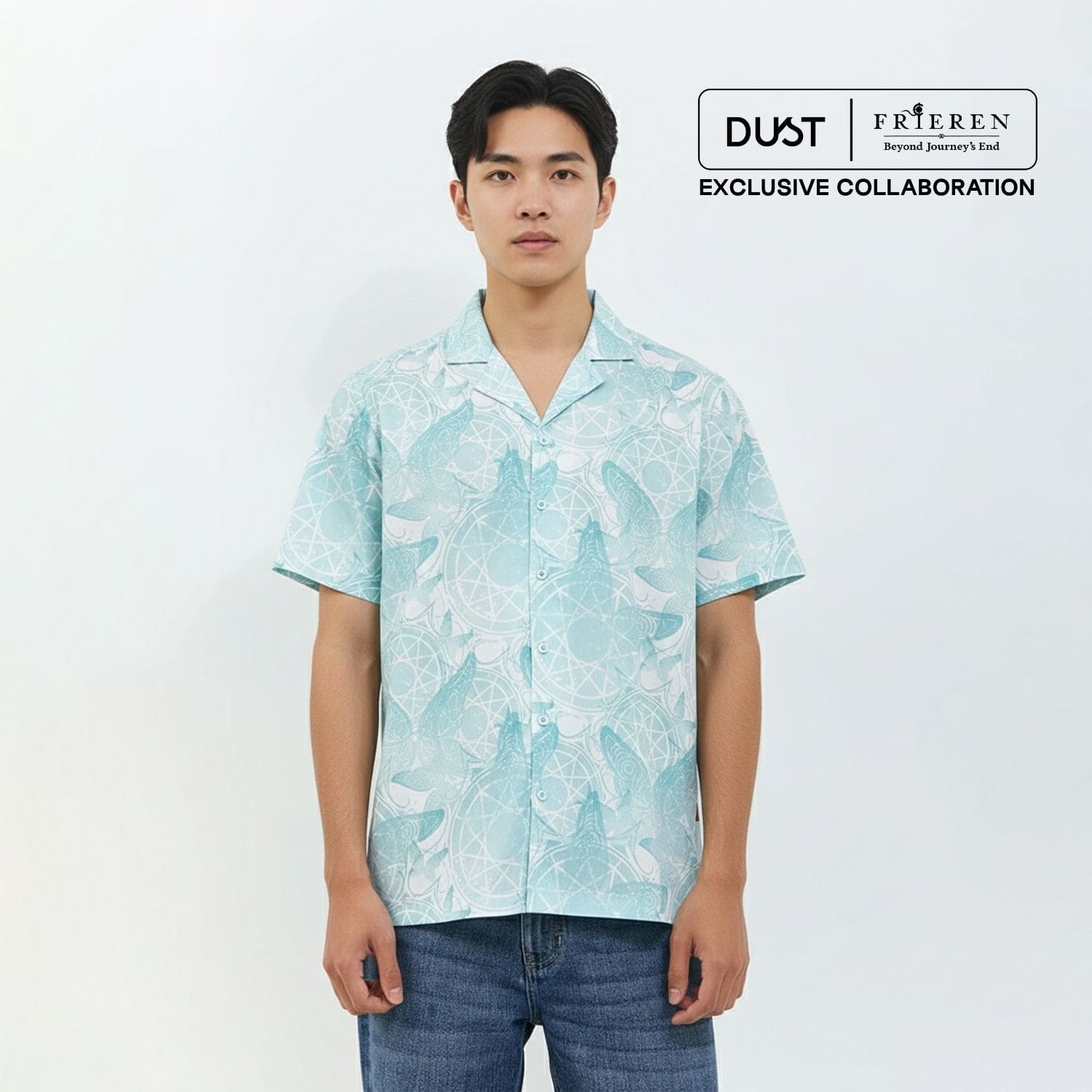 DUST Kemeja Unisex Magic Spell Abstrak Hijau (D.14312-U)