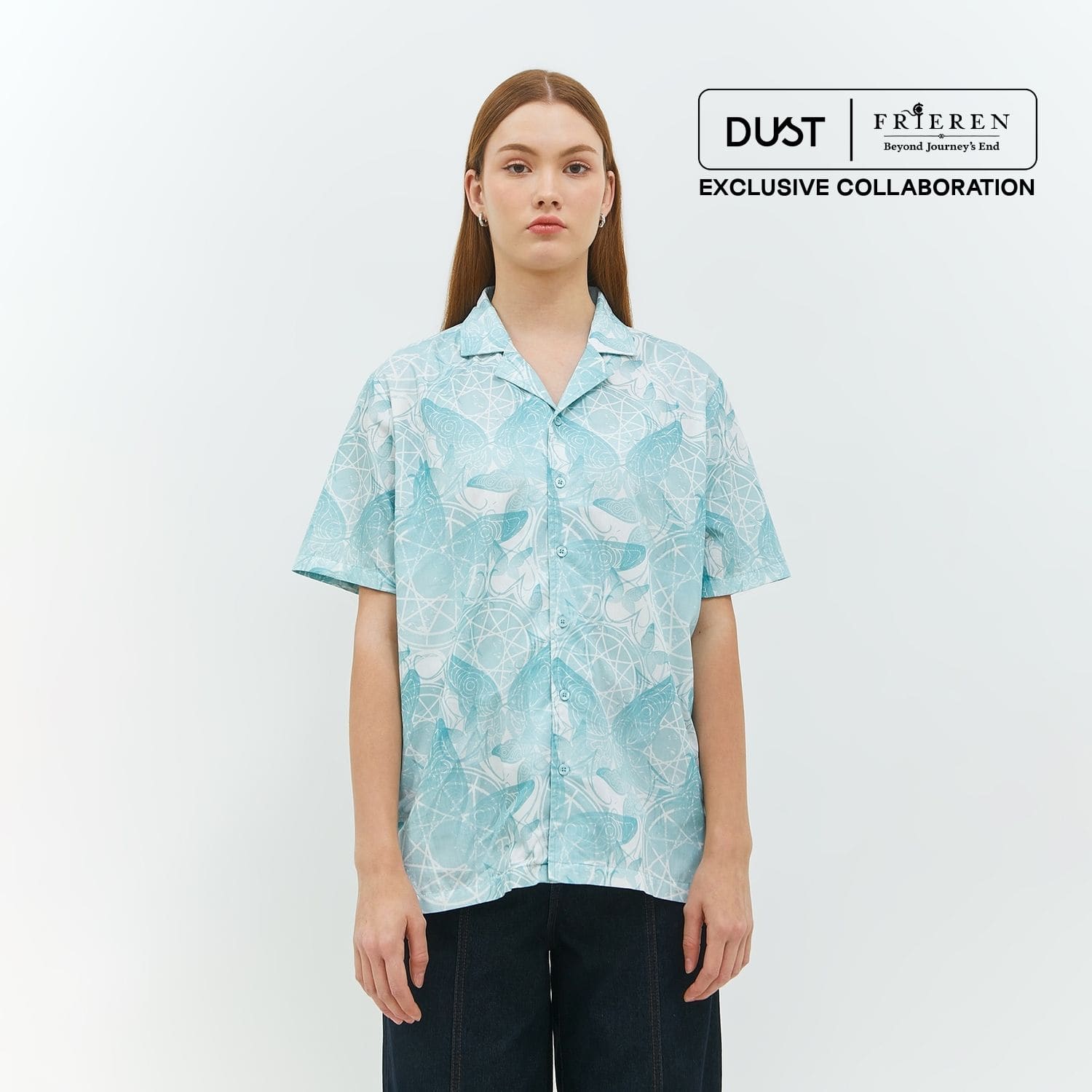 DUST Kemeja Unisex Magic Spell Abstrak Hijau (D.14312-U)