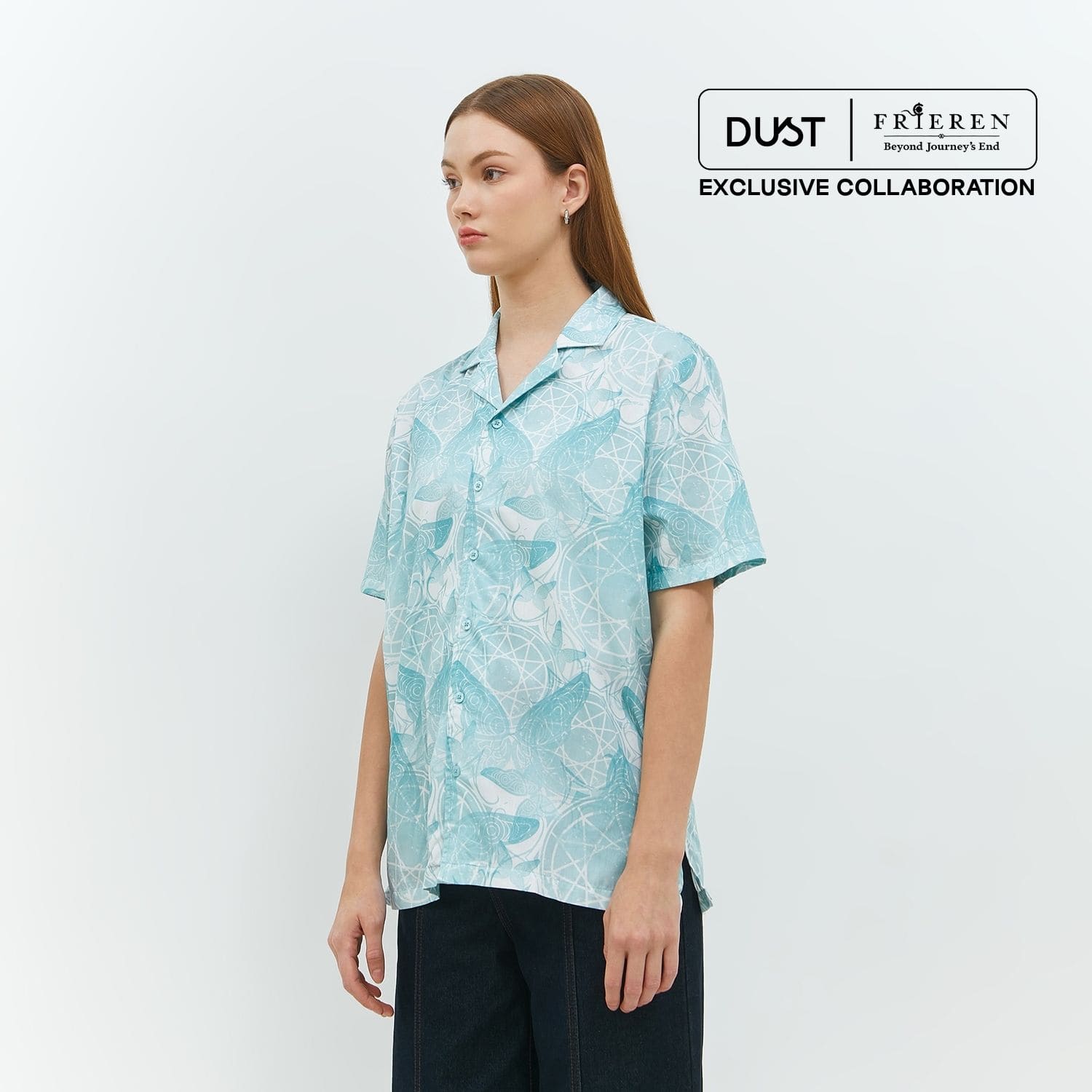 DUST Kemeja Unisex Magic Spell Abstrak Hijau (D.14312-U)
