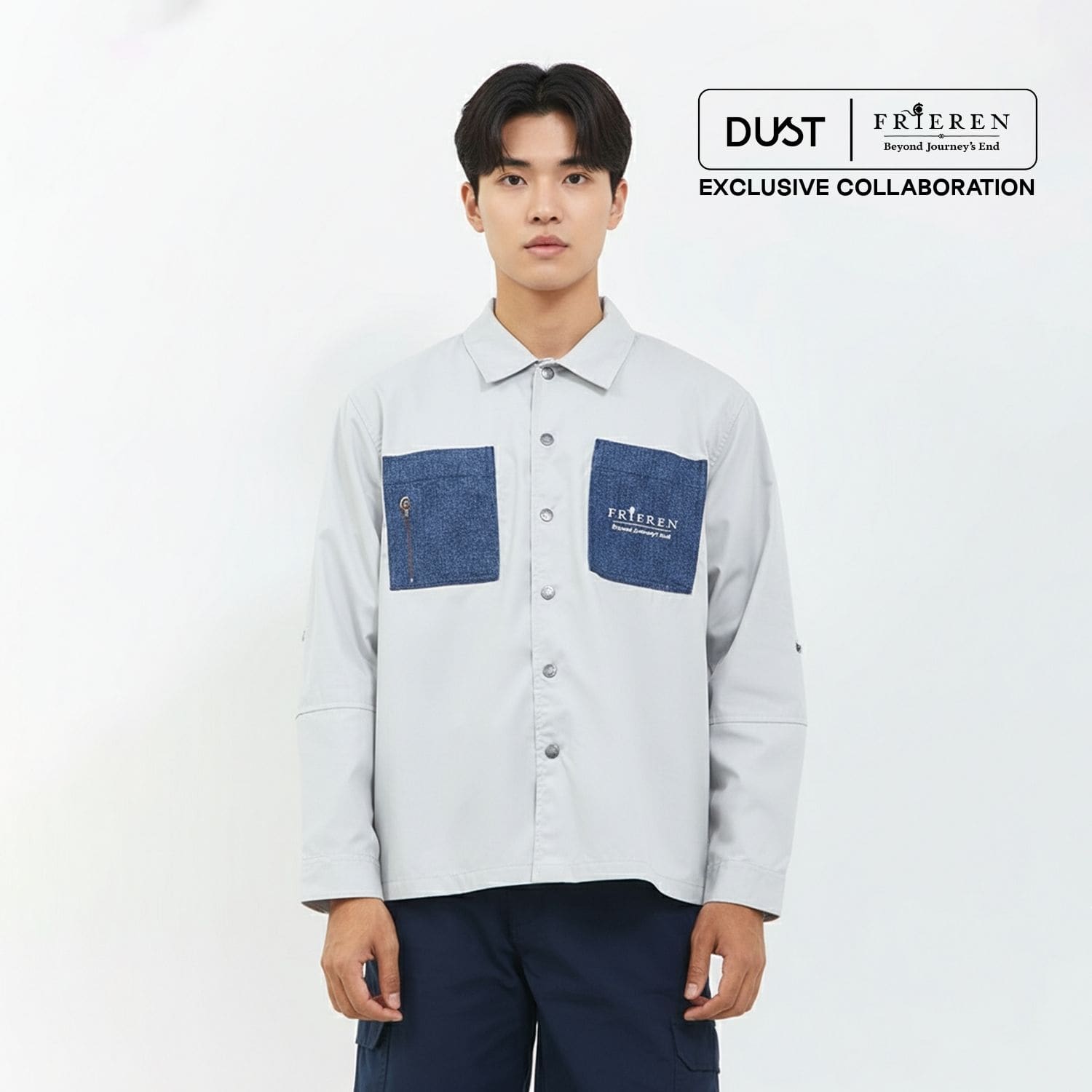 DUST Shirt Jacket Unisex Frieren TENCEL™ Abu (D.6202-U)