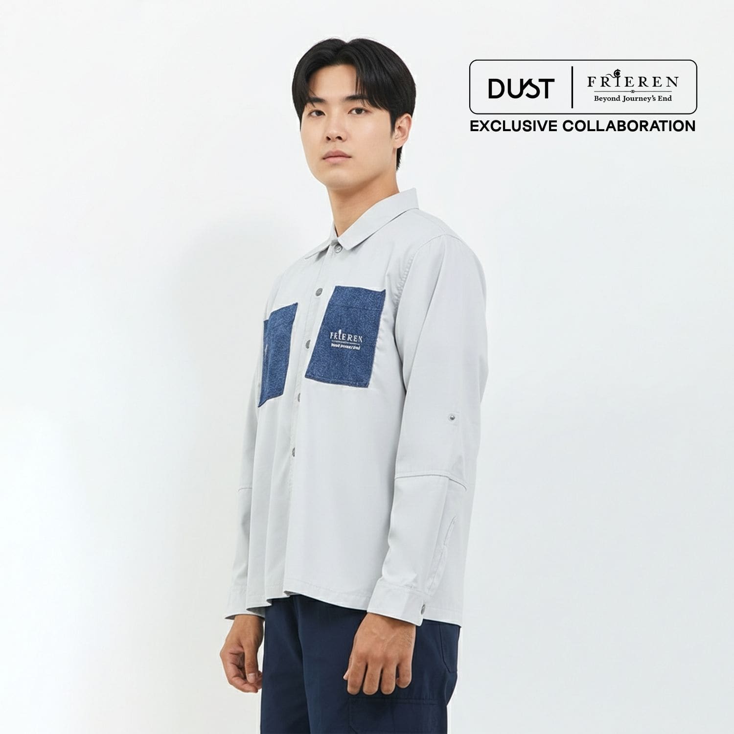 DUST Shirt Jacket Unisex Frieren TENCEL™ Abu (D.6202-U)