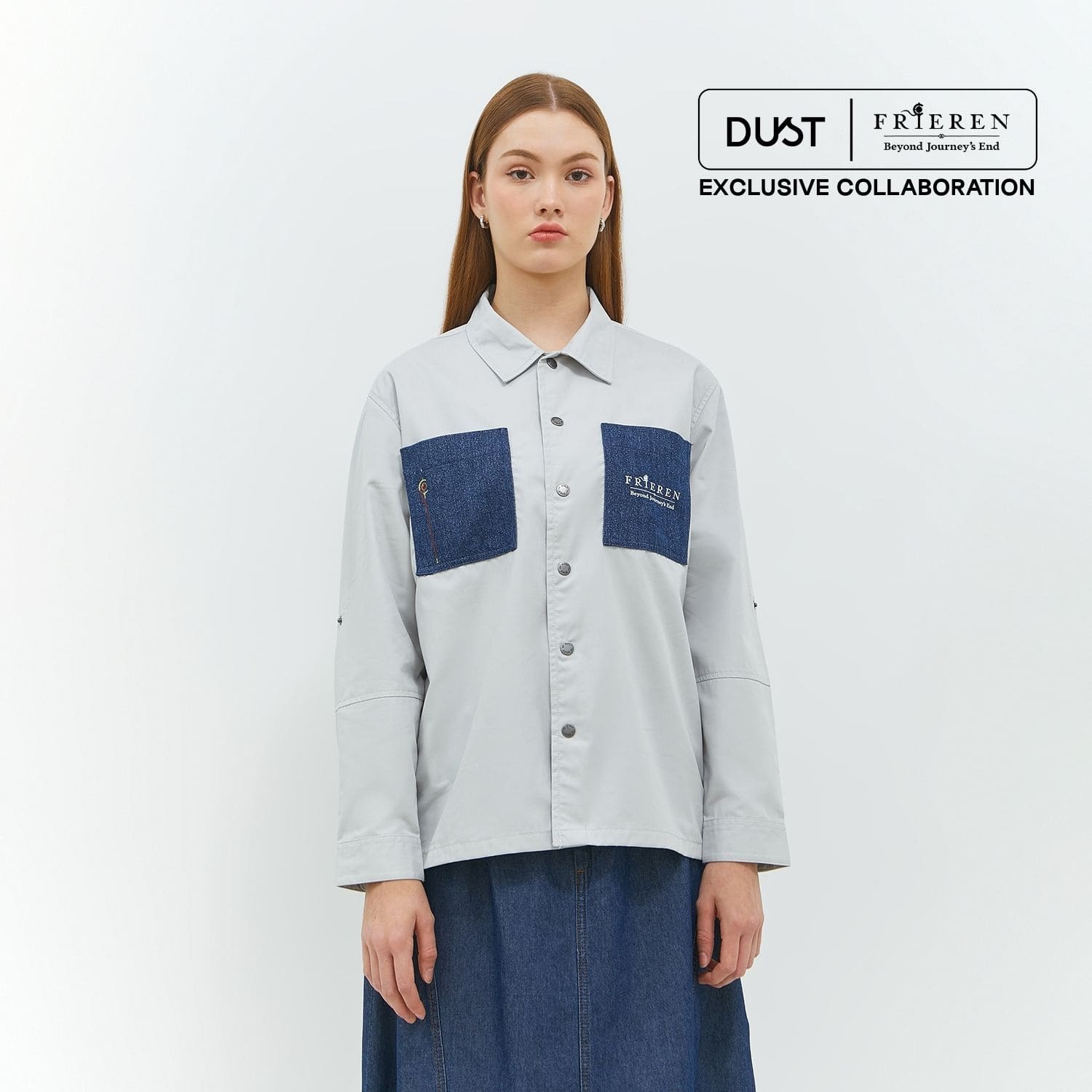 DUST Shirt Jacket Unisex Frieren TENCEL™ Abu (D.6202-U)