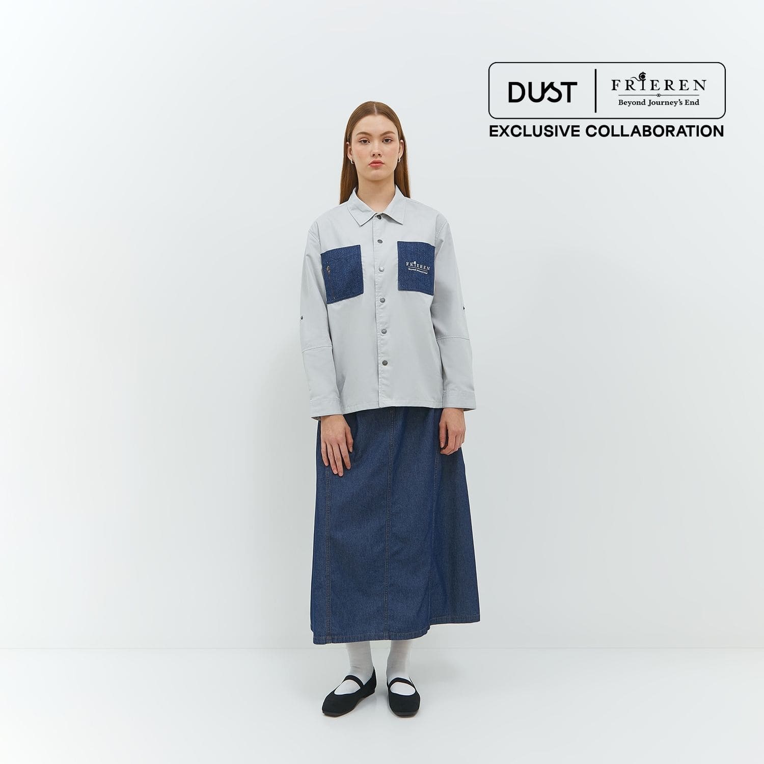 DUST Shirt Jacket Unisex Frieren TENCEL™ Abu (D.6202-U)