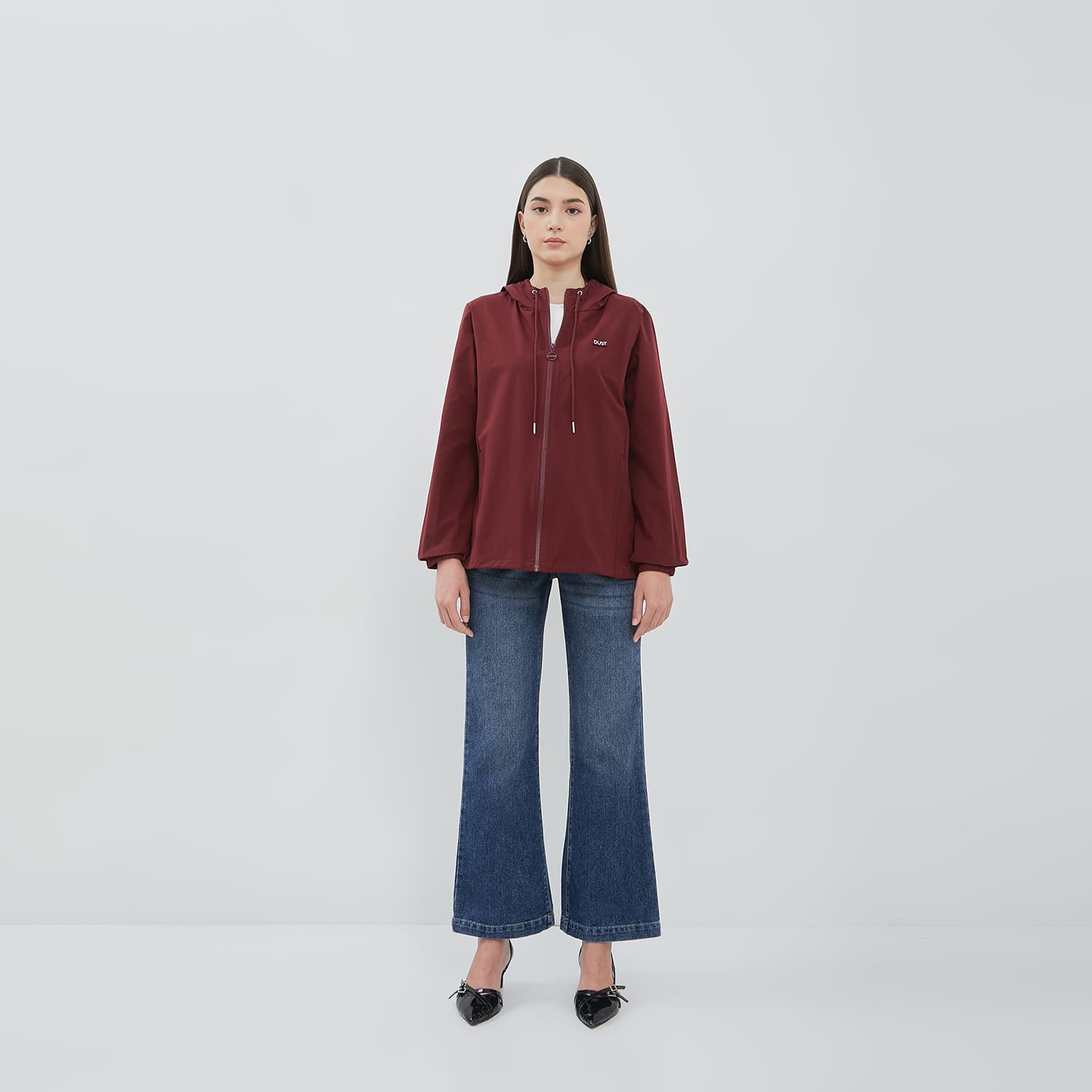 DUST Jaket Parasut Ravel Maroon (D.56186)