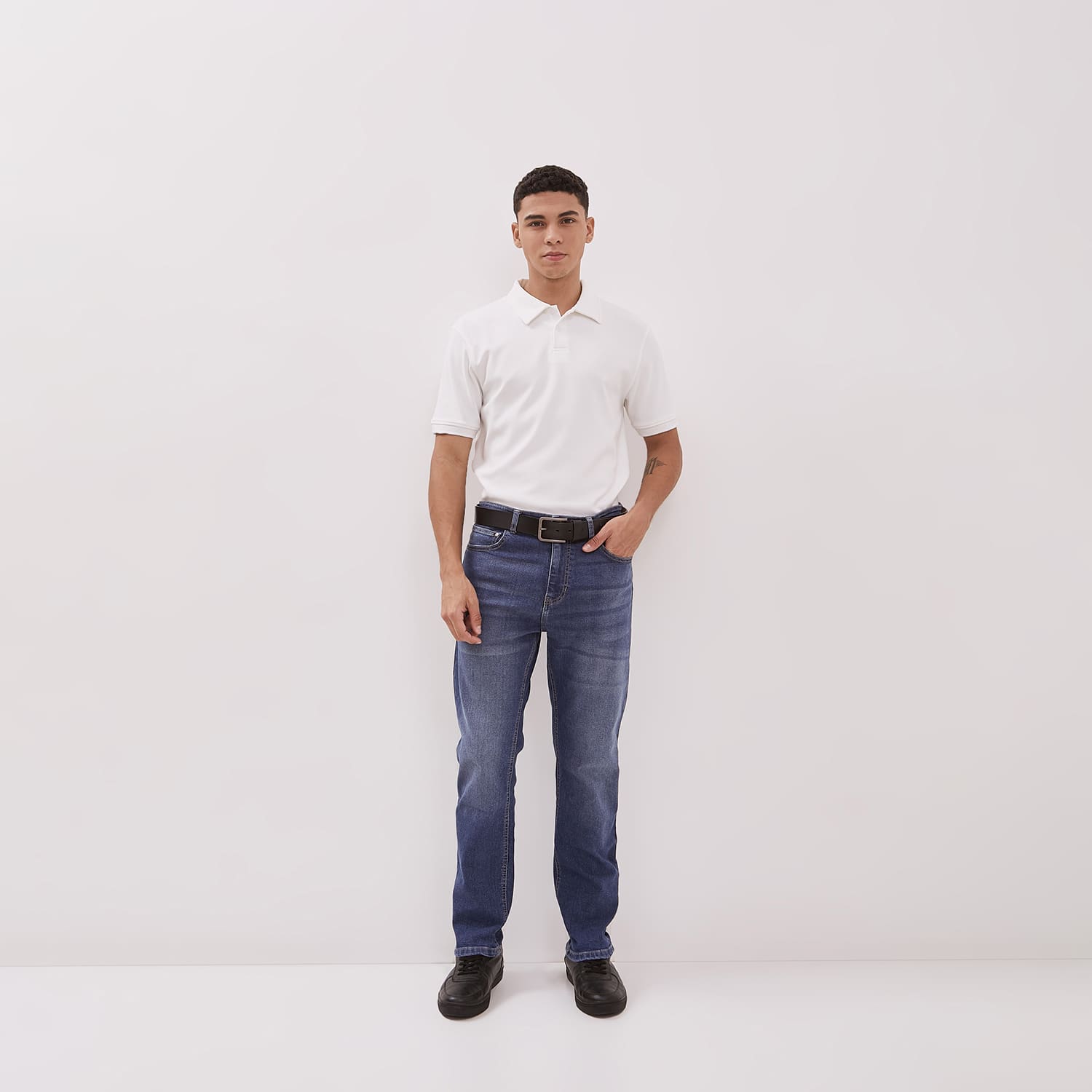 DUST Celana Straight Jeans Baril Blue (DM.3105)