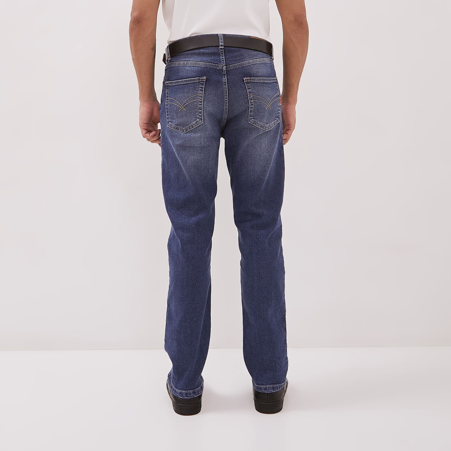 DUST Celana Straight Jeans Baril Blue (DM.3105)