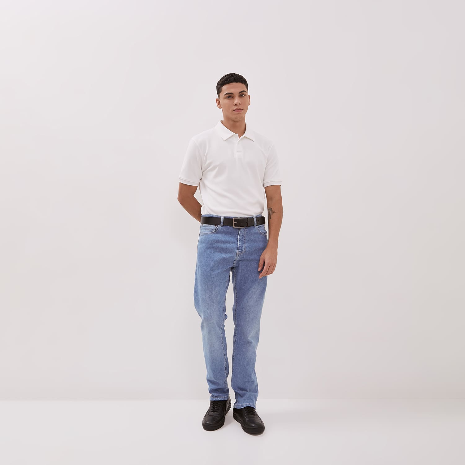 DUST Celana Straight Jeans Baril Light Blue (DM.3107)