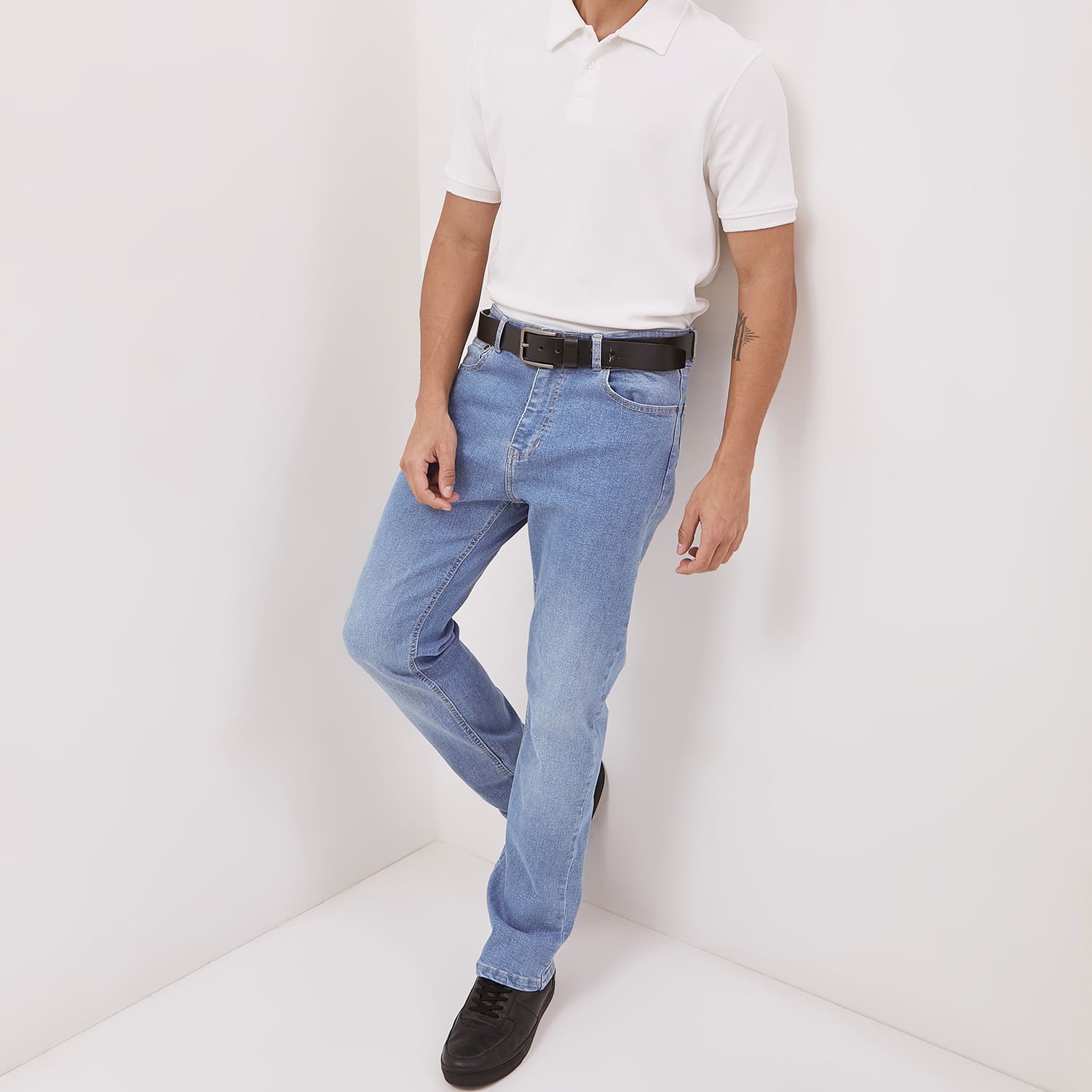 DUST Celana Straight Jeans Baril Light Blue (DM.3107)