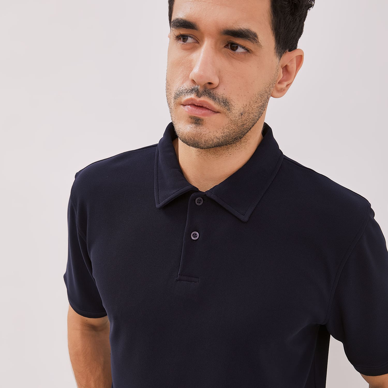 DUST Kaos Polo Bian Navy (DM.7613)