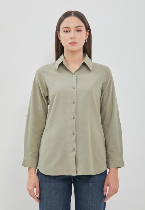 Image DUST Kemeja Arami Sage Green (D.116543)
