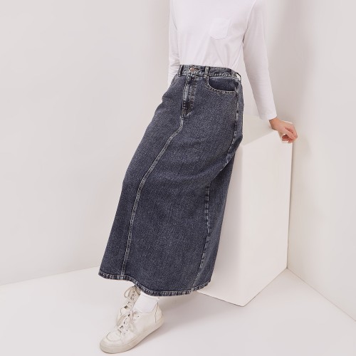Image DUST Rok Denim A-Line Numara Medium Blue (D. 21145)