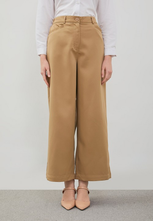 Image DUST Celana Kulot Narita Khaky (D.39153)