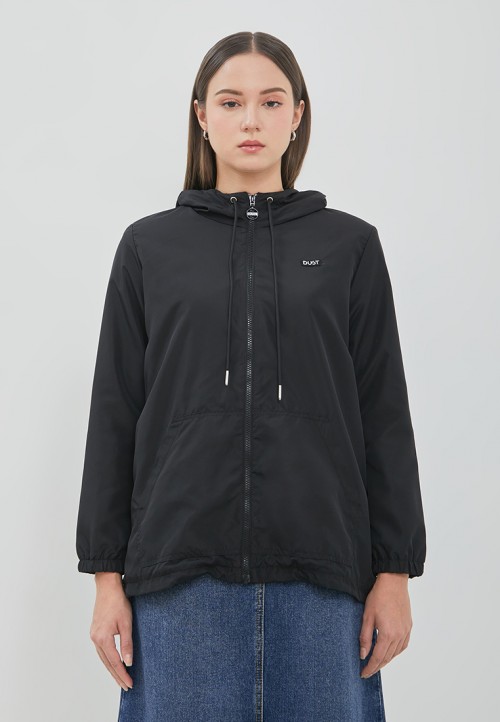 Image DUST Jaket Parasut Arla Hitam (D.56185)
